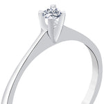 Load image into Gallery viewer, 0.09 Karat EF SI Solitaire Diamond Ring