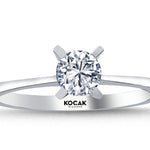 Load image into Gallery viewer, 0.50 Karat EF SI Solitaire Diamond Ring