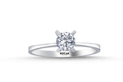 0.50 Karat EF SI Solitaire Diamond Ring