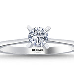 Load image into Gallery viewer, 0.39 Karat EF SI Solitaire Diamond Ring