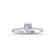 0.39 Karat EF SI Solitaire Diamond Ring