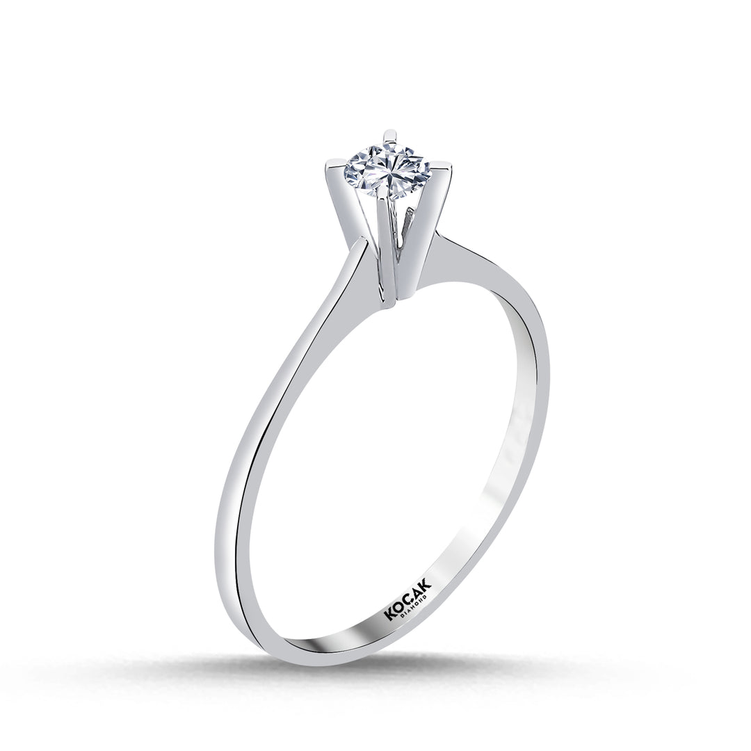 0.20 Karat EF SI Solitaire Diamond Ring