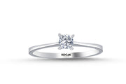 0.20 Karat EF SI Solitaire Diamond Ring