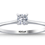 Load image into Gallery viewer, 0.15 Karat EF SI Solitaire Diamond Ring