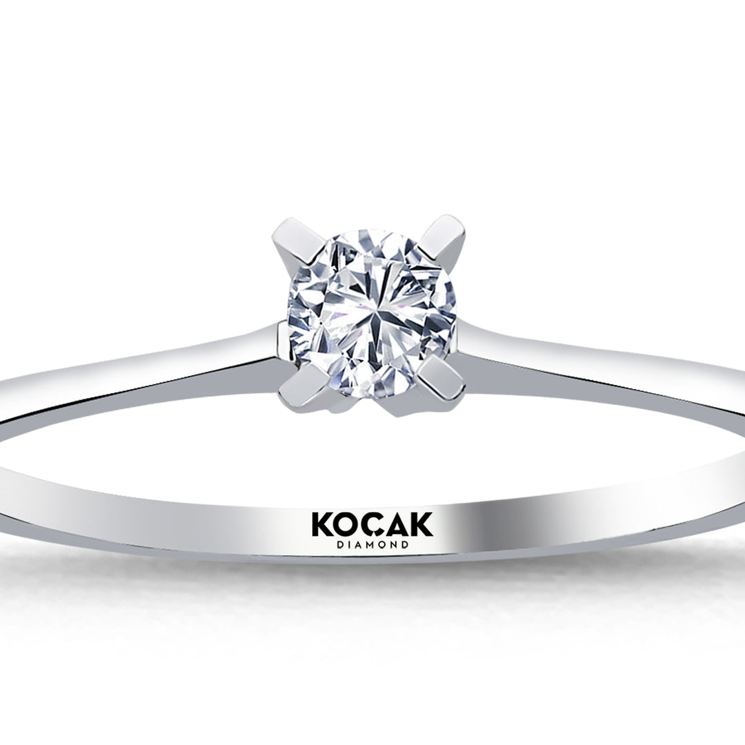 0.15 Karat EF SI Solitaire Diamond Ring