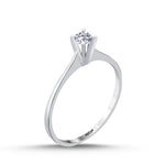 Load image into Gallery viewer, 0.15 Karat EF SI Solitaire Diamond Ring