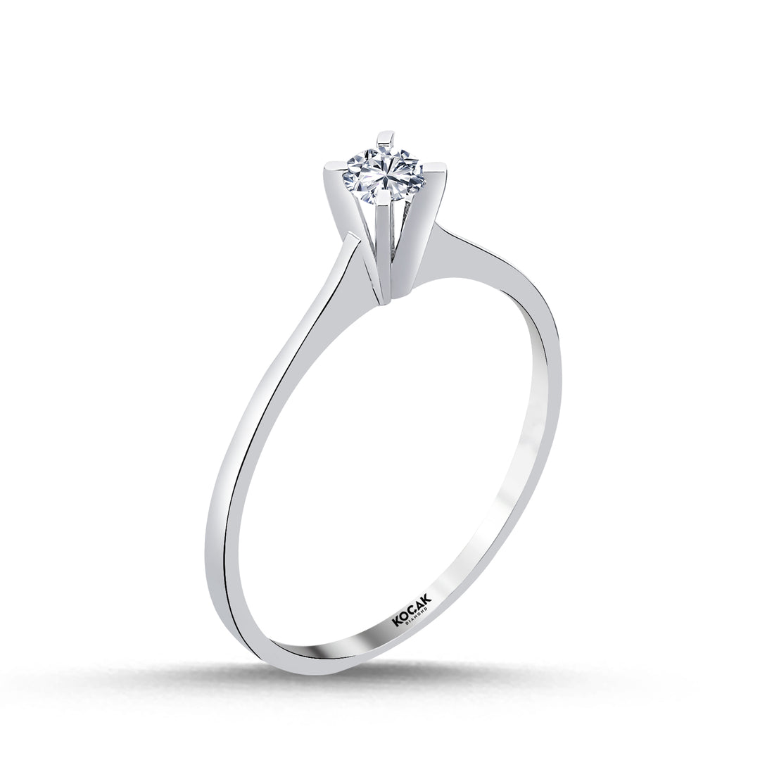 0.15 Karat EF SI Solitaire Diamond Ring
