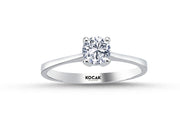 0.50 Karat EF SI Solitaire Diamond Ring