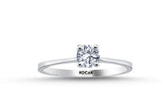 0.40 Karat EF SI Solitaire Diamond Ring