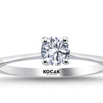 Load image into Gallery viewer, 0.39 Karat EF SI Solitaire Diamond Ring