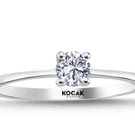 Load image into Gallery viewer, 0.30 Karat EF SI Solitaire Diamond Ring