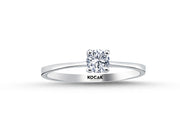 0.30 Karat EF SI Solitaire Diamond Ring