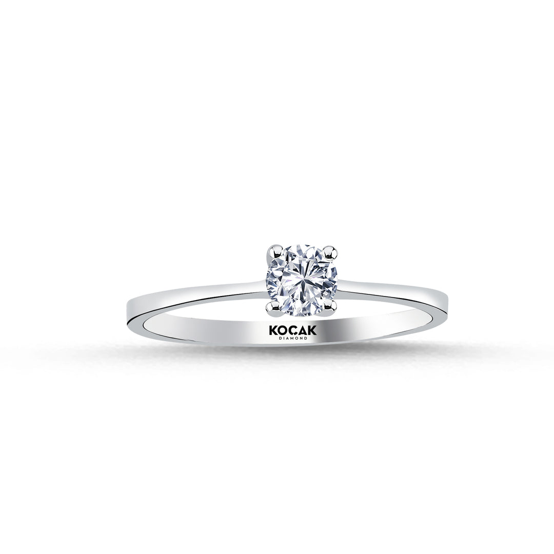 0.30 Karat EF SI Solitaire Diamond Ring