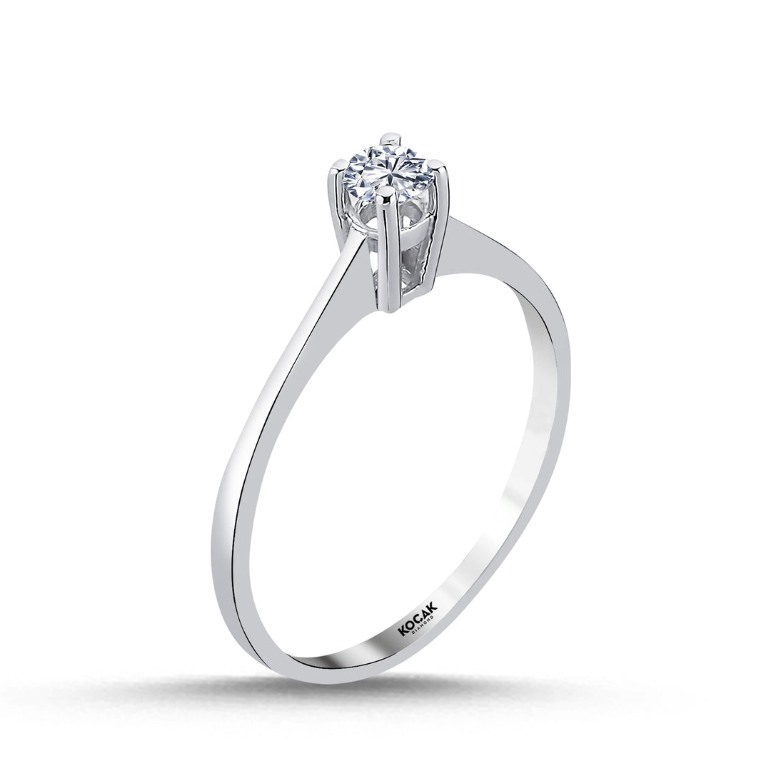 0.20 Karat EF SI Solitaire Diamond Ring