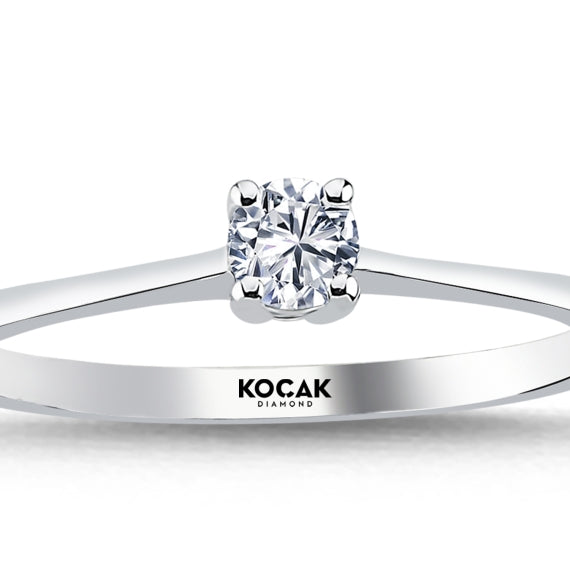 0.15 Karat EF SI Solitaire Diamond Ring