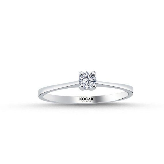 0.15 Karat EF SI Solitaire Diamond Ring