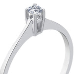 Load image into Gallery viewer, 0.09 Karat EF SI Solitaire Diamond Ring