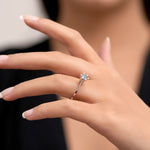 Load image into Gallery viewer, 0.50 Karat EF SI Solitaire Diamond Ring