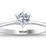 Load image into Gallery viewer, 0.30 Karat EF SI Solitaire Diamond Ring