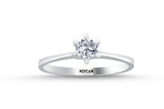 0.30 Karat EF SI Solitaire Diamond Ring