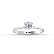 0.30 Karat EF SI Solitaire Diamond Ring