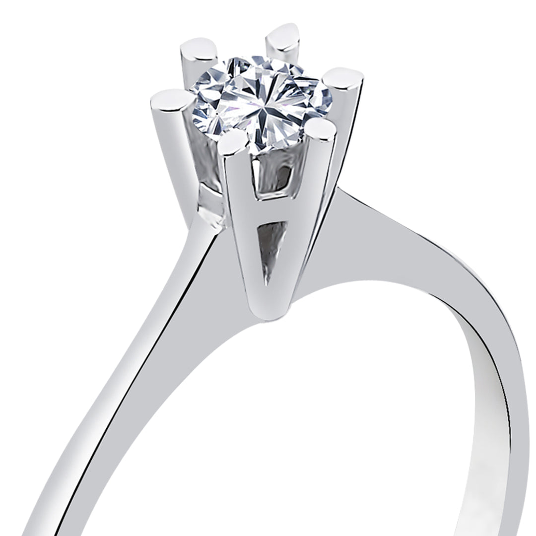 0.20 Karat EF SI Solitaire Diamond Ring