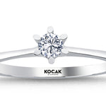 Load image into Gallery viewer, 0.15 Karat EF SI Solitaire Diamond Ring