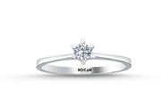 0.15 Karat EF SI Solitaire Diamond Ring