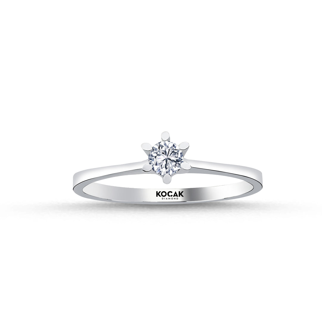 0.15 Karat EF SI Solitaire Diamond Ring