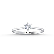 0.15 Karat EF SI Solitaire Diamond Ring