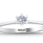 Load image into Gallery viewer, 0.10 Karat EF SI Solitaire Diamond Ring