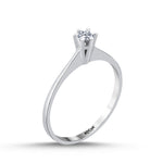 Load image into Gallery viewer, 0.10 Karat EF SI Solitaire Diamond Ring