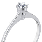 Load image into Gallery viewer, 0.09 Karat EF SI Solitaire Diamond Ring