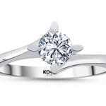 Load image into Gallery viewer, 0.50 Karat EF SI Solitaire Diamond Ring