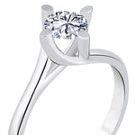 Load image into Gallery viewer, 0.50 Karat EF SI Solitaire Diamond Ring