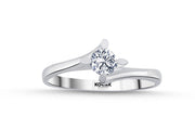 0.30 Karat EF SI Solitaire Diamond Ring