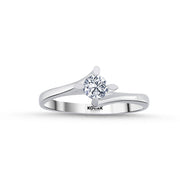 0.30 Karat EF SI Solitaire Diamond Ring