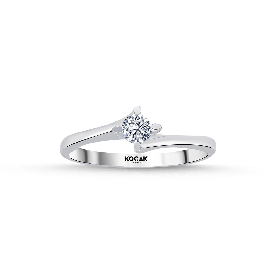 0.20 Karat EF SI Solitaire Diamond Ring
