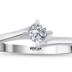 Load image into Gallery viewer, 0.15 Karat EF SI Solitaire Diamond Ring