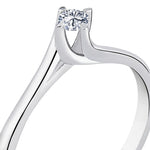 Load image into Gallery viewer, 0.10 Karat EF SI Solitaire Diamond Ring