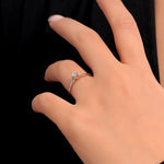 Load image into Gallery viewer, 0.10 Karat EF SI Solitaire Diamond Ring