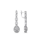 Load image into Gallery viewer, 1.70 Karat Diamond Baguette Earrings