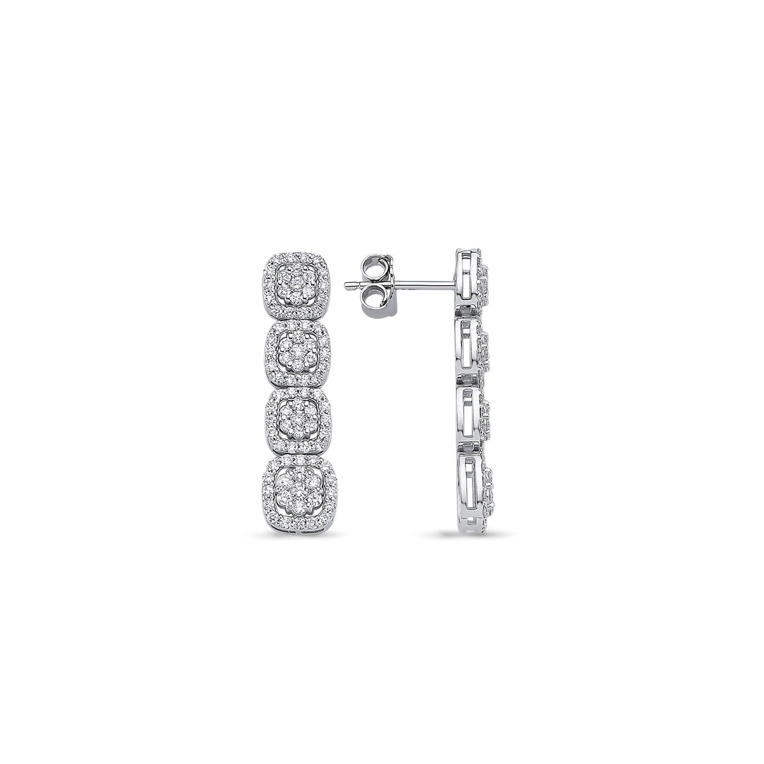1.31 Karat Diamond Earrings