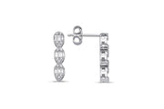0.41 Karat Diamond Baguette Earrings