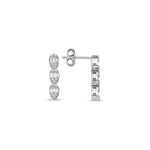 Load image into Gallery viewer, 0.41 Karat Diamond Baguette Earrings