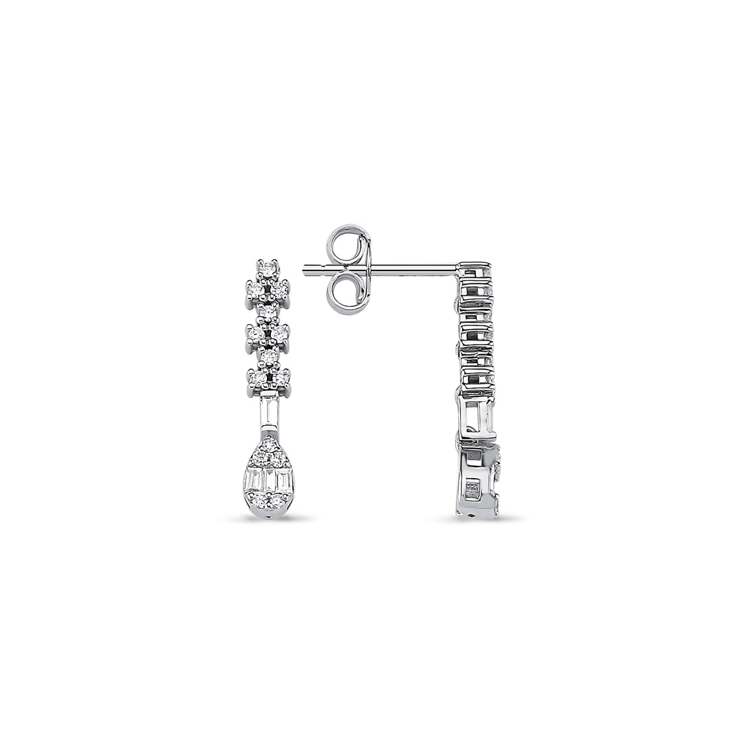 0.29 Karat Diamond Baguette Earrings