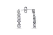 0.40 Karat Diamond Baguette Earrings