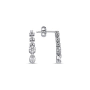 0.40 Karat Diamond Baguette Earrings