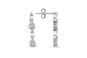 0.53 Karat Diamond Baguette Earrings