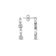 0.53 Karat Diamond Baguette Earrings